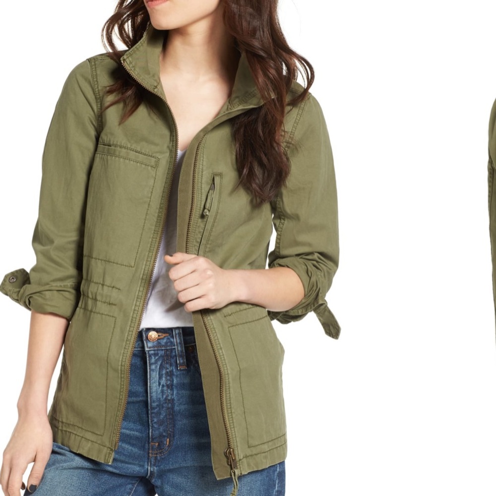 Madewell Green Fleet Jacket, Medium
